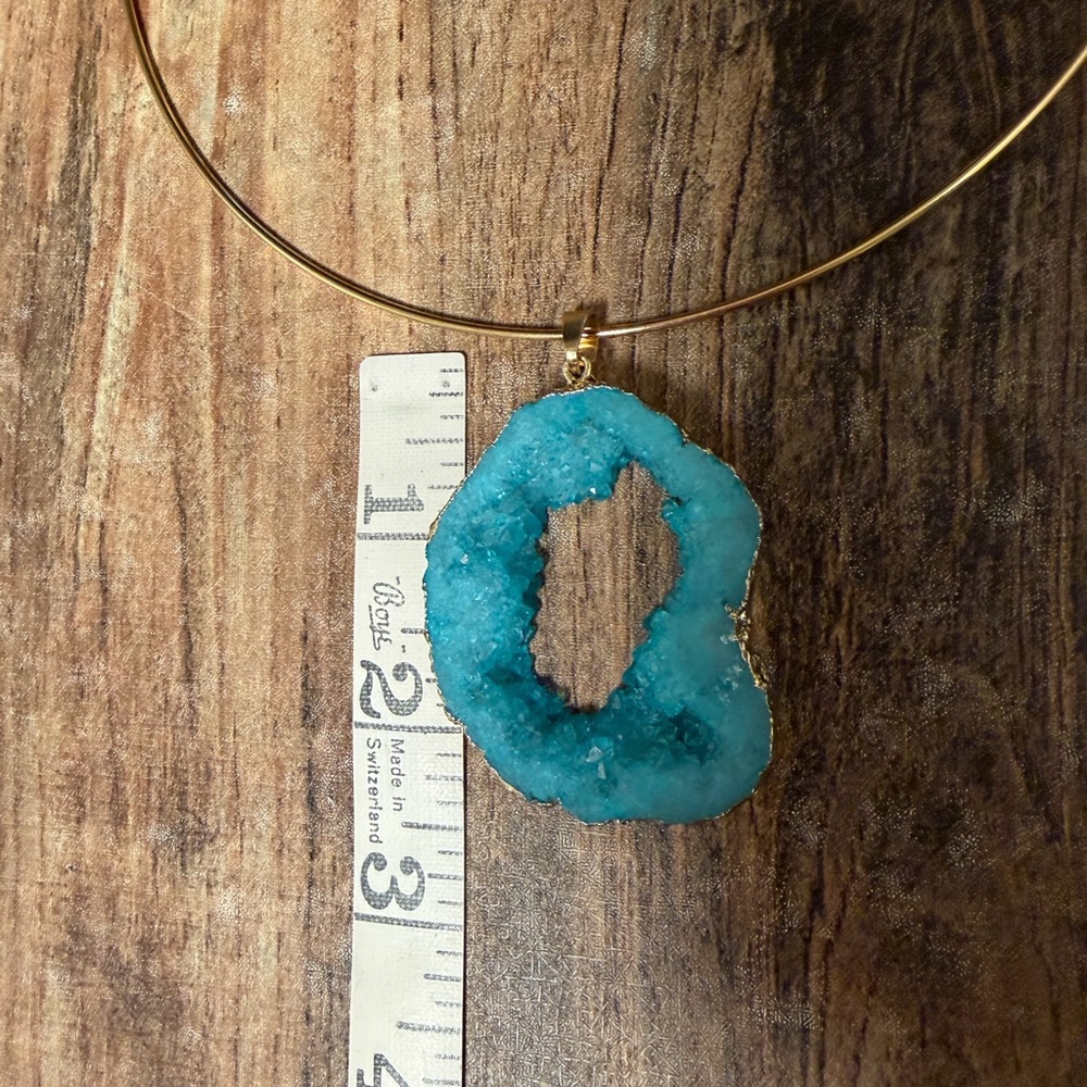 One of a kind Statement Necklace, handmade, crystal NEW - Picture 6 of 10